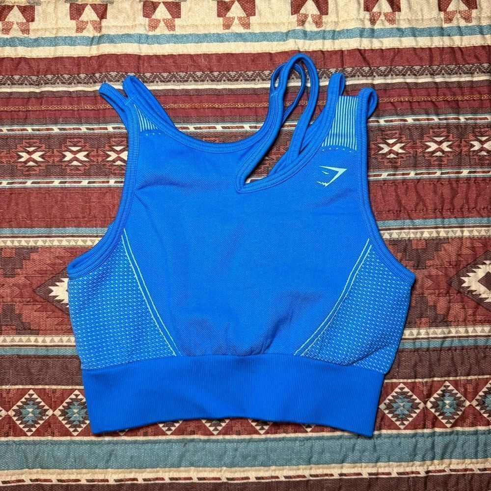 Gymshark Vibrant Blue Sports Bra small